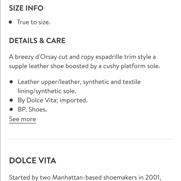 ❤️SOLD! DOLCE VITA: Suede Ciara d'Orsay Espadrille - Picture 7 of 8